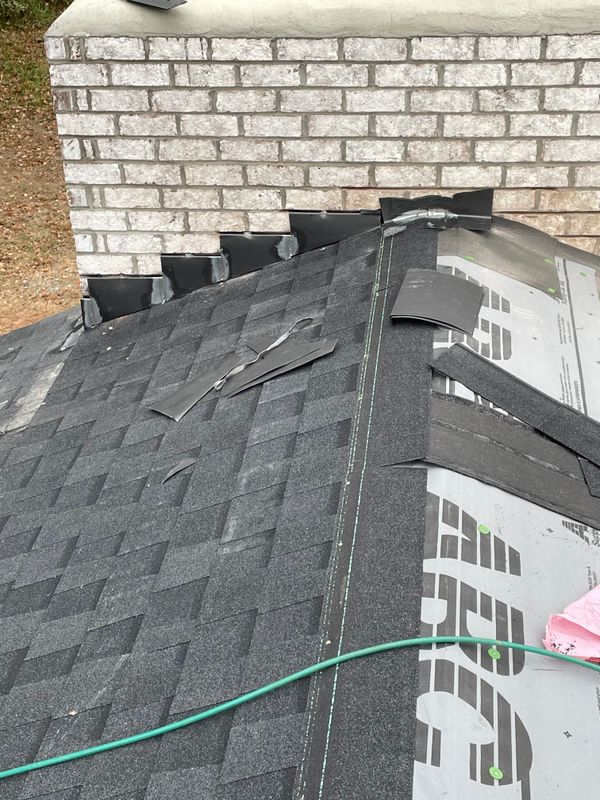 New construction roof installation