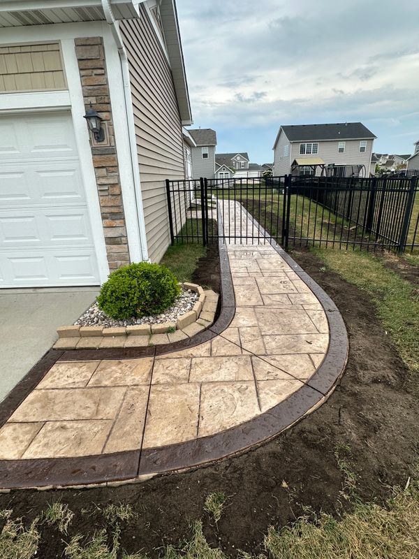Stamped Concrete Installation