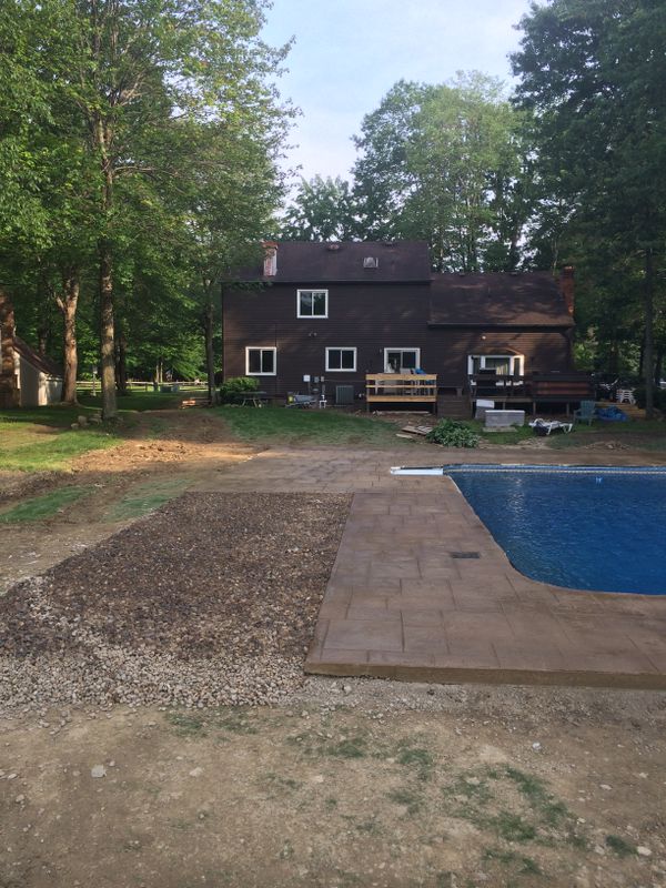 pool concrete installation