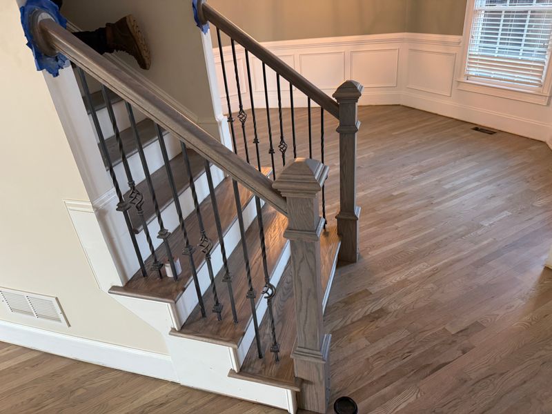 Hand rail refinishing