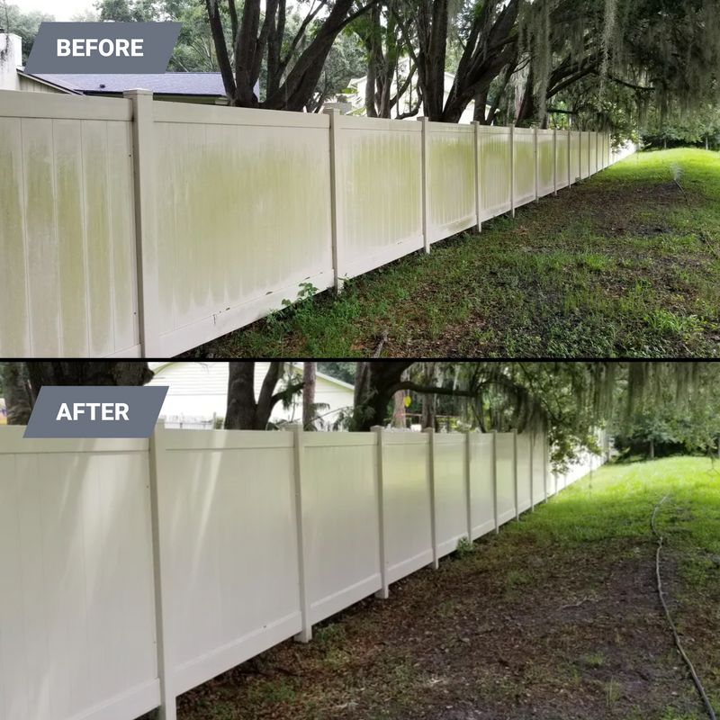 PVC Fence Washing 