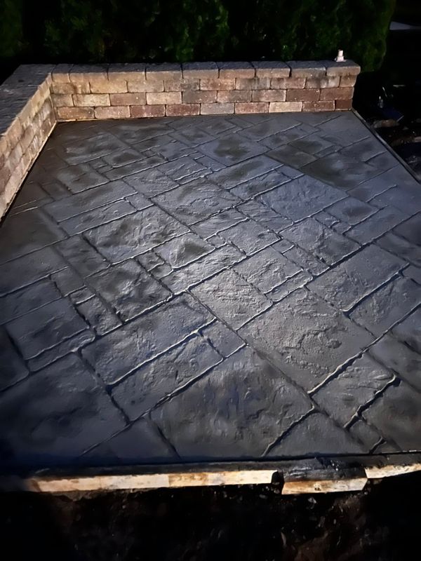 Stamped Concrete Installation