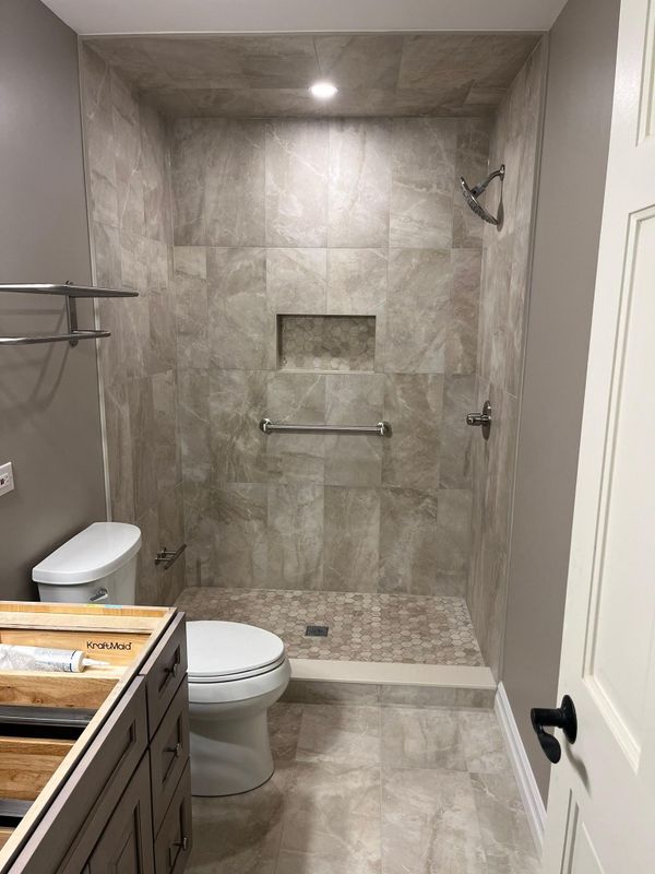 Tile installation
