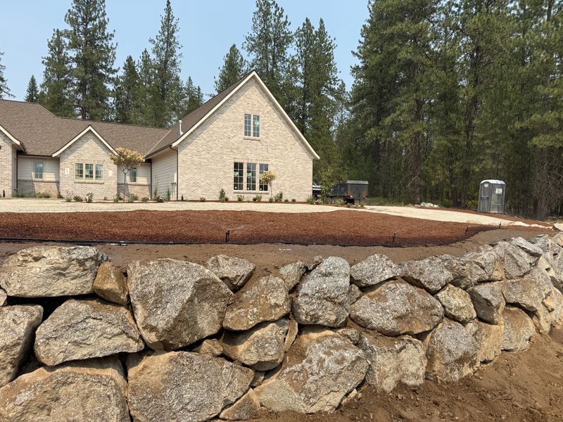Natural Boulder Retaining Walls