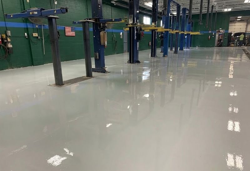 Solid Color Epoxy Flooring