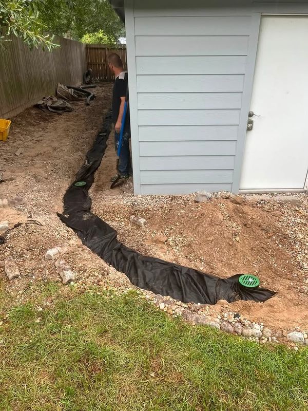 French Drainage Install