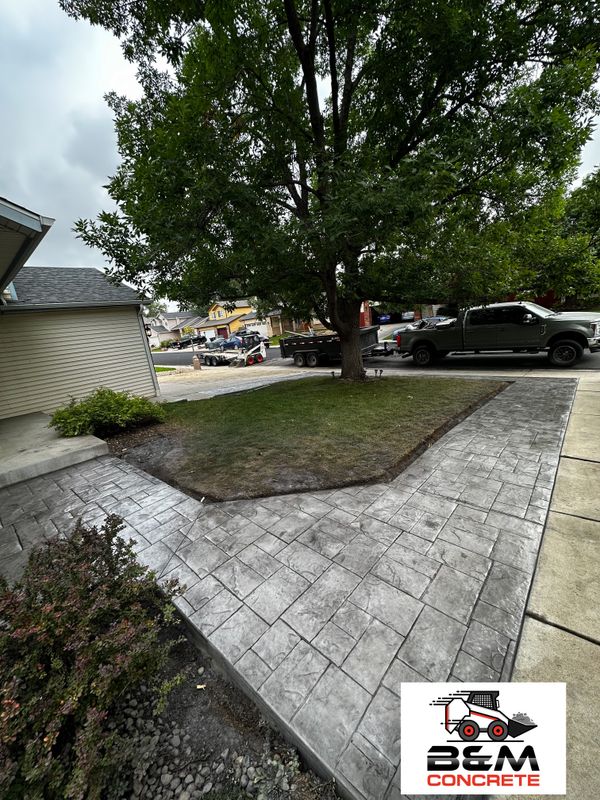 Stamped Concrete Installation