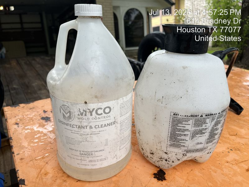 Discoloration cleaning and antimicrobial treatment