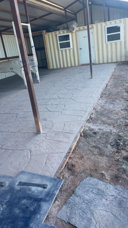 Stamped Concrete Installation