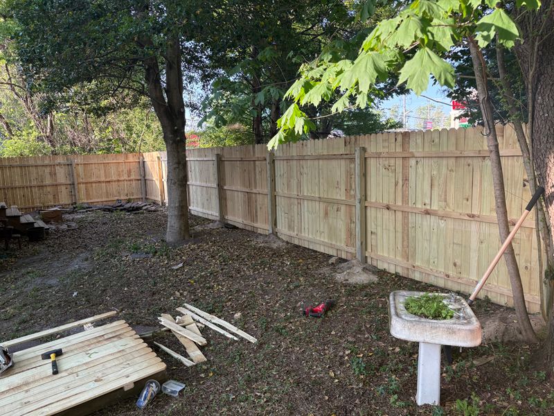 Fence installation