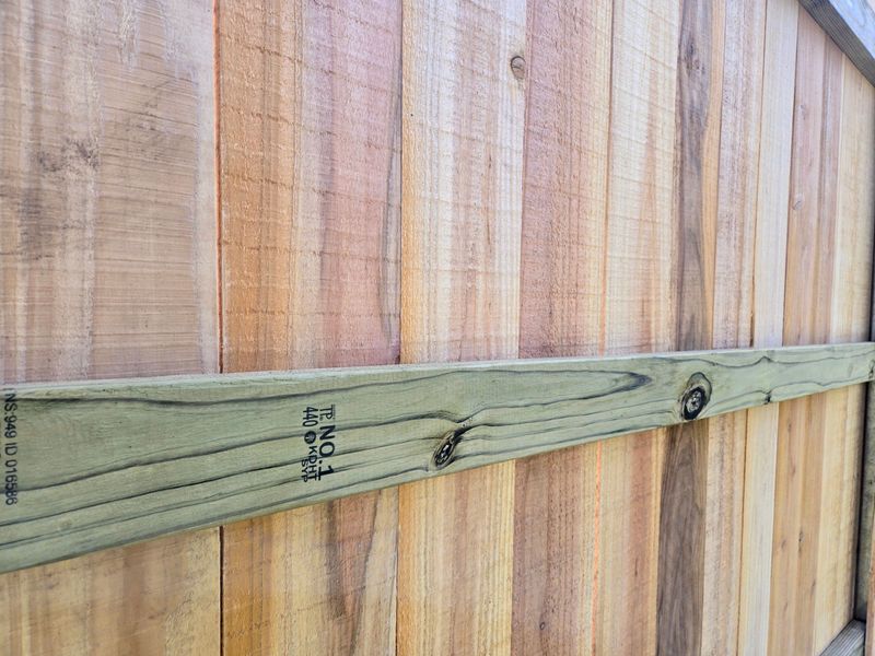 Cedar Privacy Fence Installation