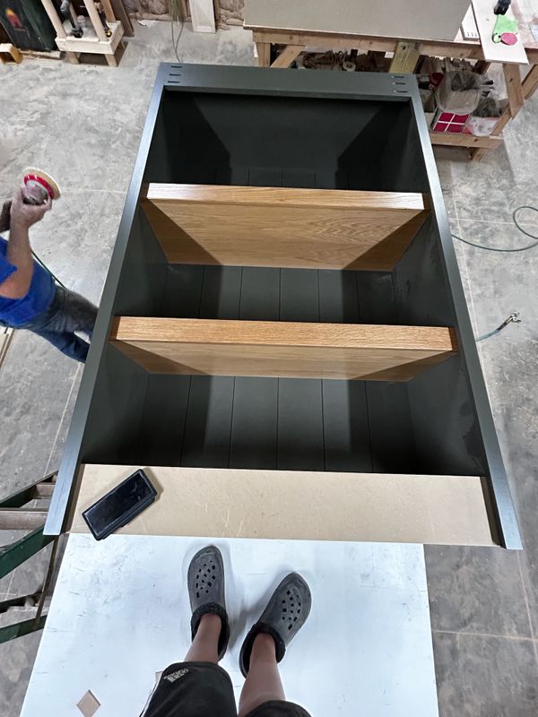 Stunning White Oak Office Built-ins