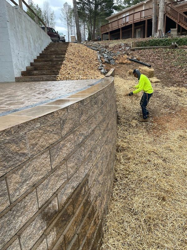 Before & After Retaining Wall