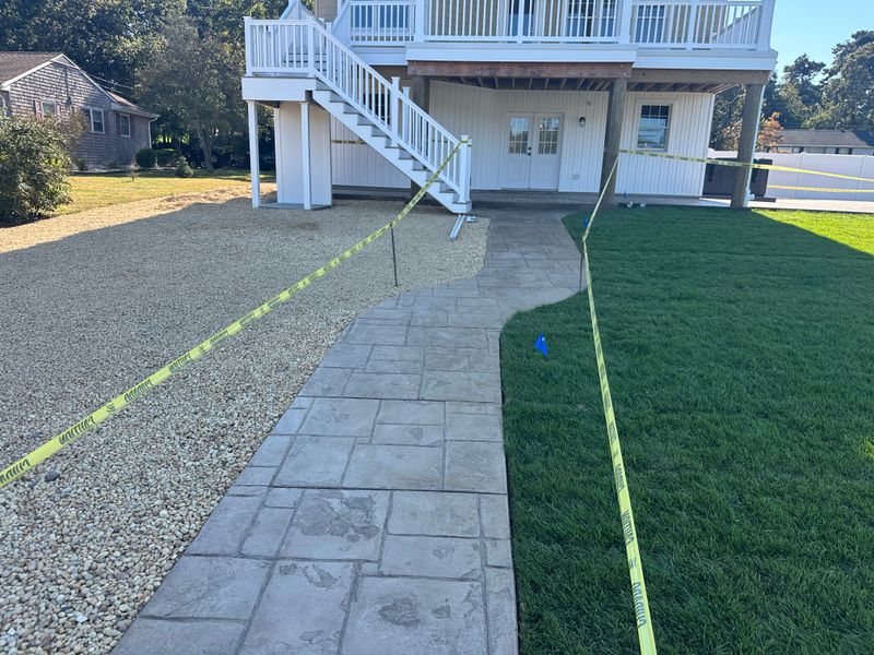 Stamped Concrete Installation