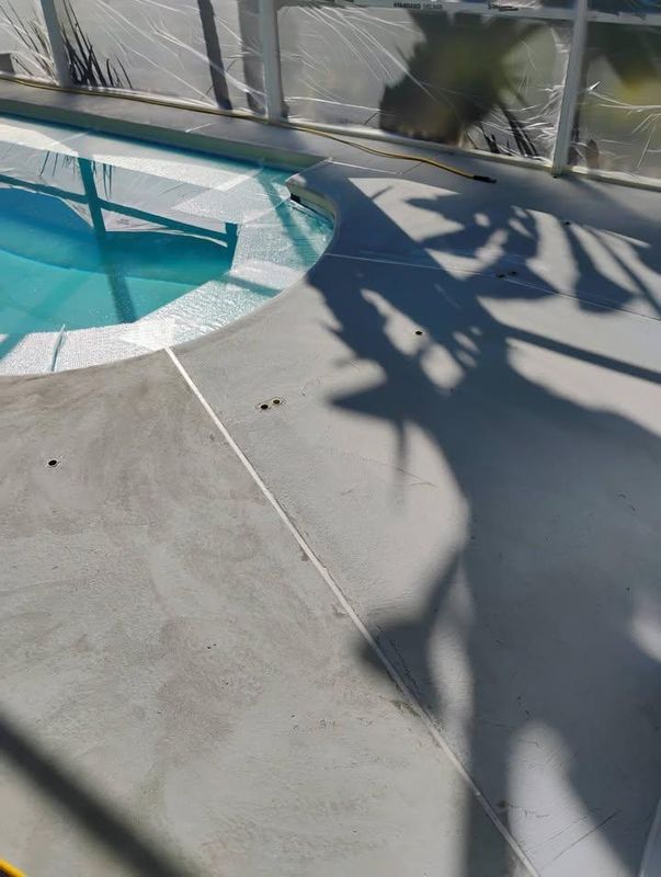 Pool Deck Painting.