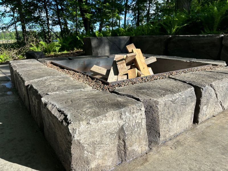 Carved Concrete Retaining Walls 