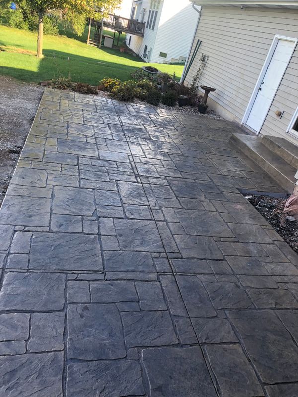 Stamped Concrete Installation