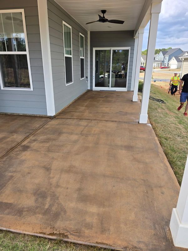 Stamped Concrete Installation