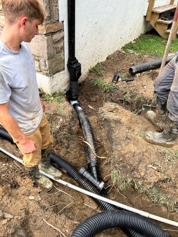 Outdoor French Drains