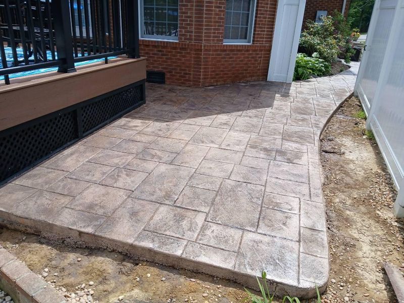 Stamped Concrete Installation