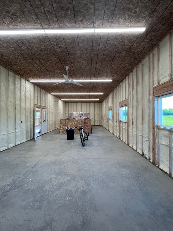 Pole Shed Spray Foam Insulation