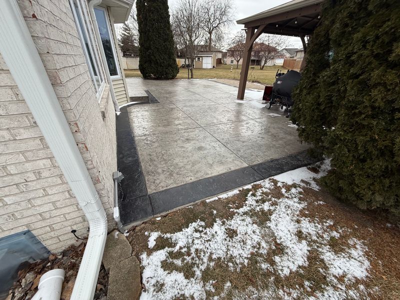 Stamped Concrete Installation