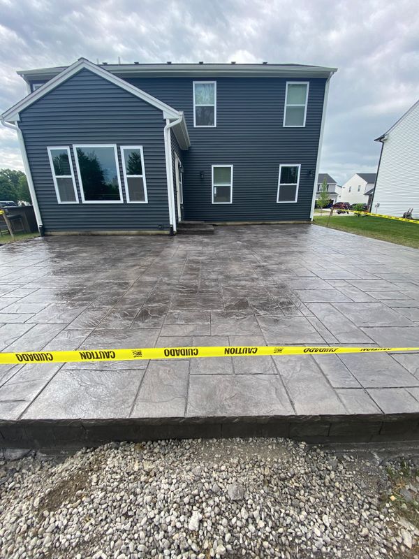 Stamped Concrete Installation