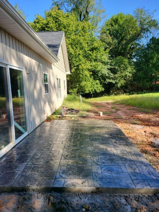 Stamped Concrete Installation