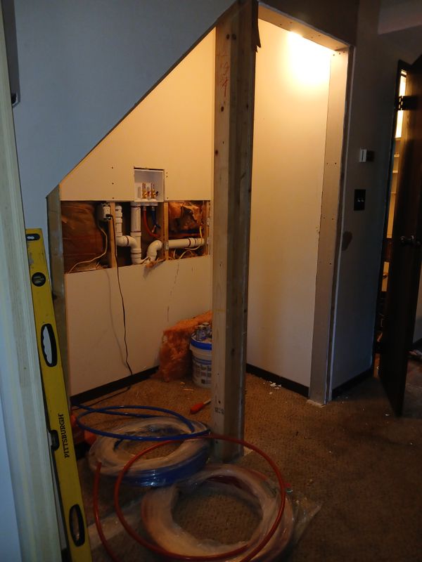 Stair Closet conversion to laundry