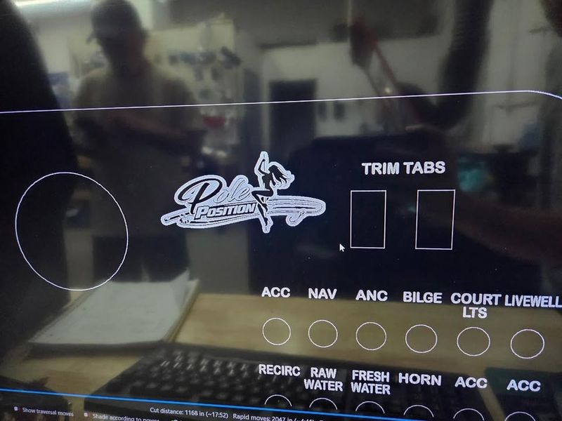 Custom Acrylic Dash Panel Fabrication