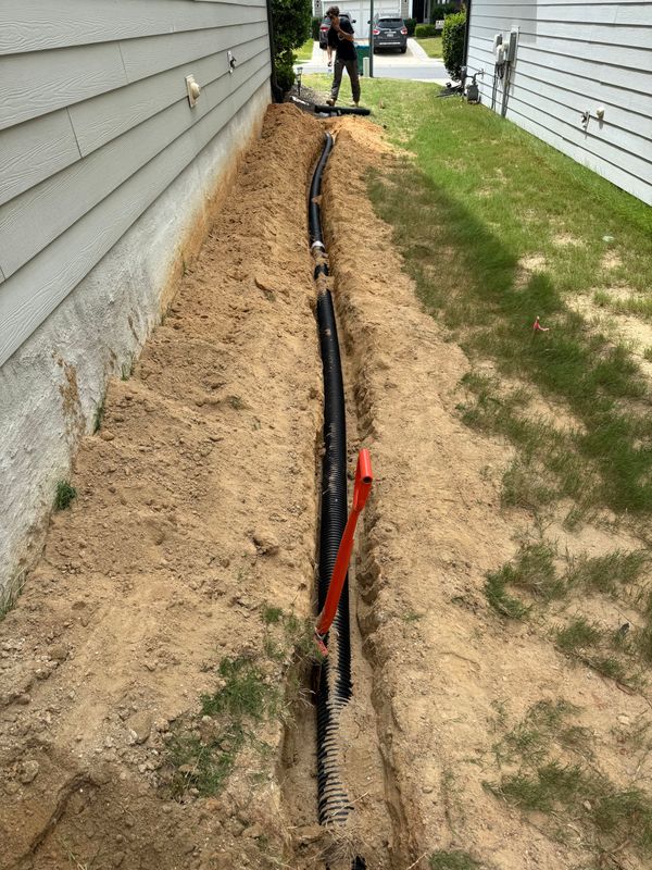 French Drain Man Materials