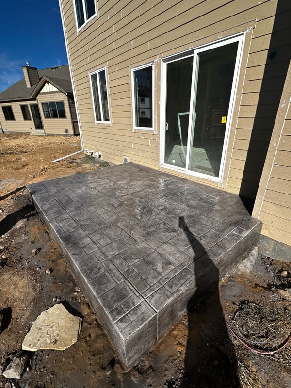 Stamped Concrete Installation