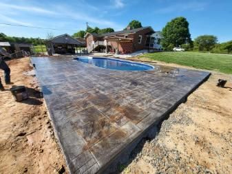 Stamped Concrete Installation