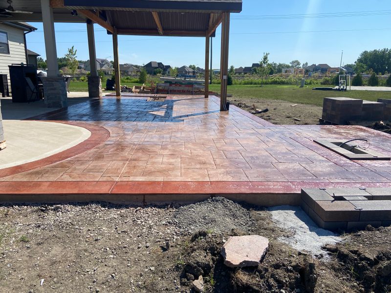 Stamped Concrete Installation