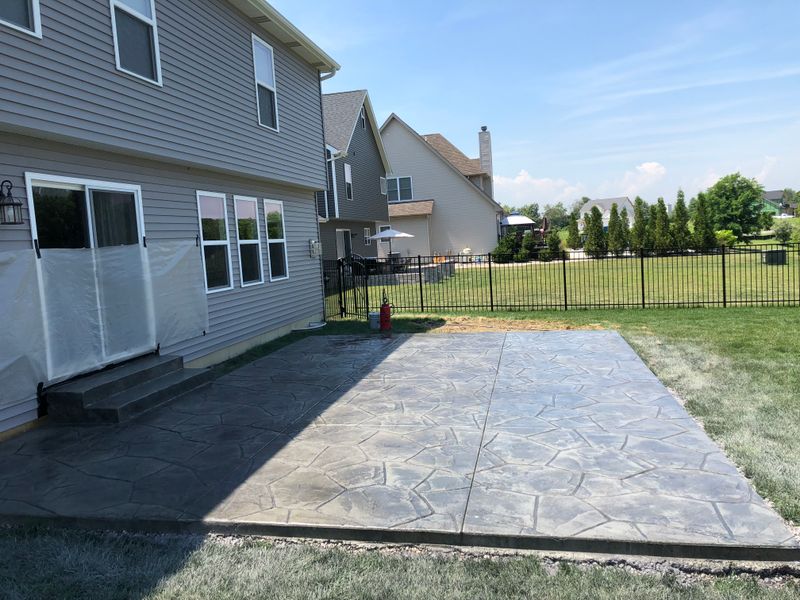 Stamped Concrete Installation