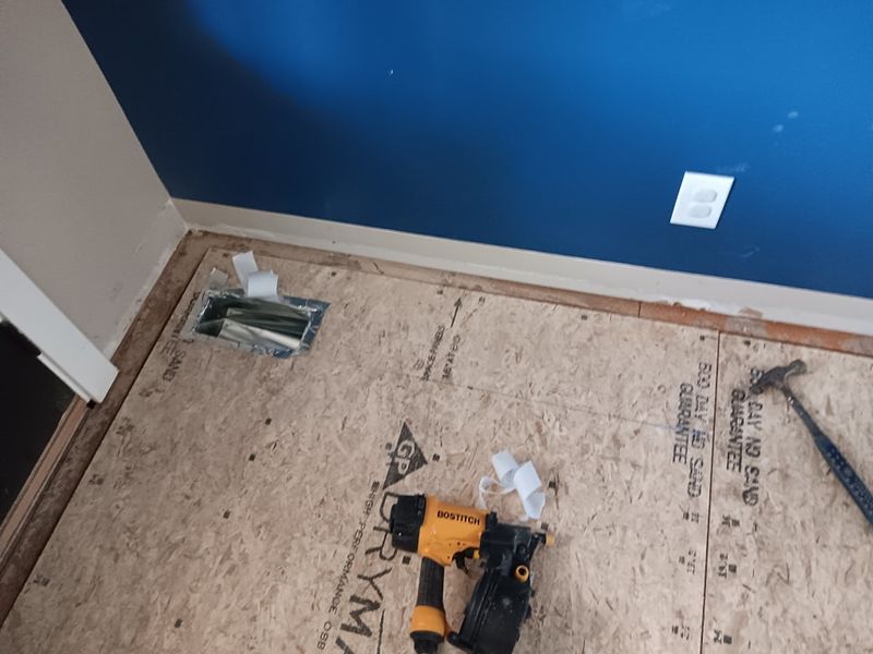 Subfloor repair and Beam Shoring