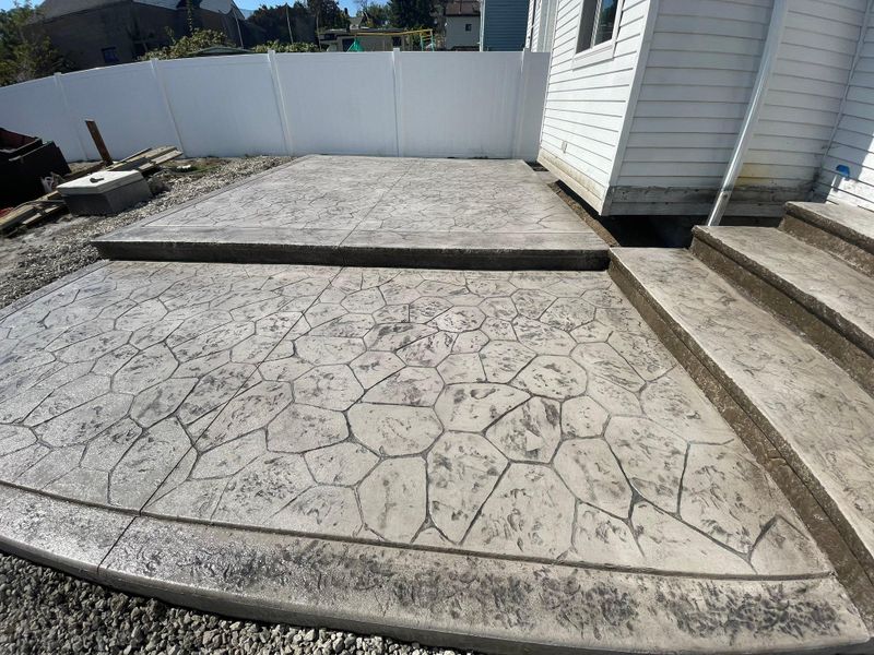 Stamped Concrete Installation