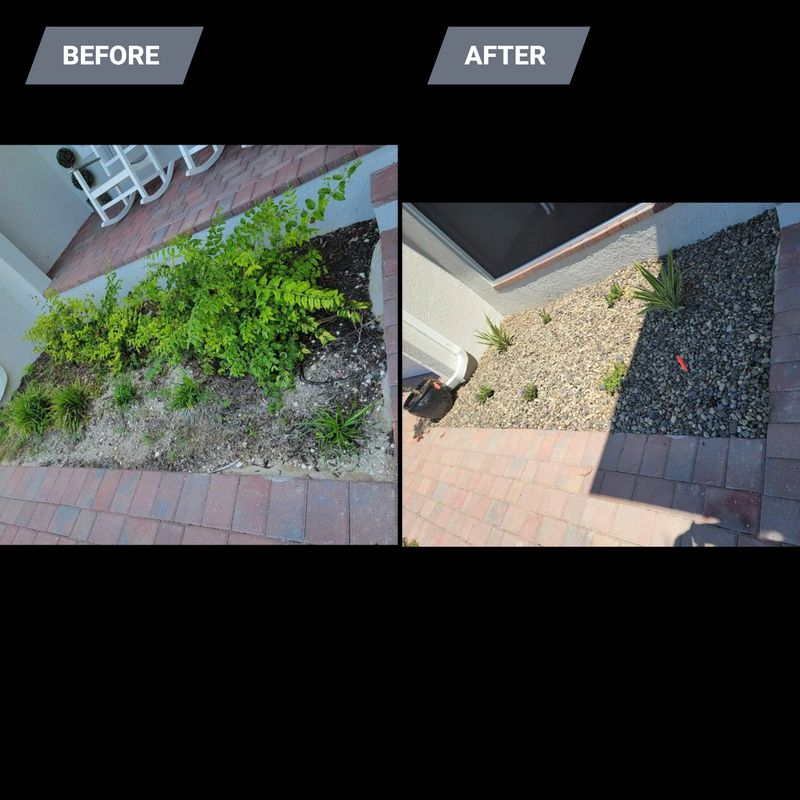 Mulch and Rock Installation