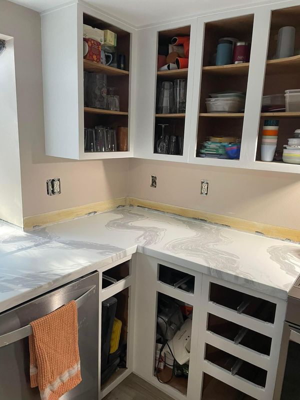 Backsplash Install 