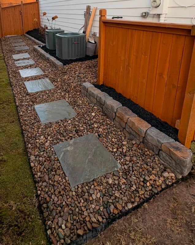 STONE PATHWAYS & BORDERS