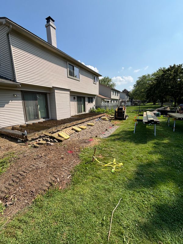 Postholes for Novi, MI Deck Project