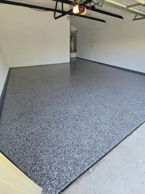 Epoxy garage floor