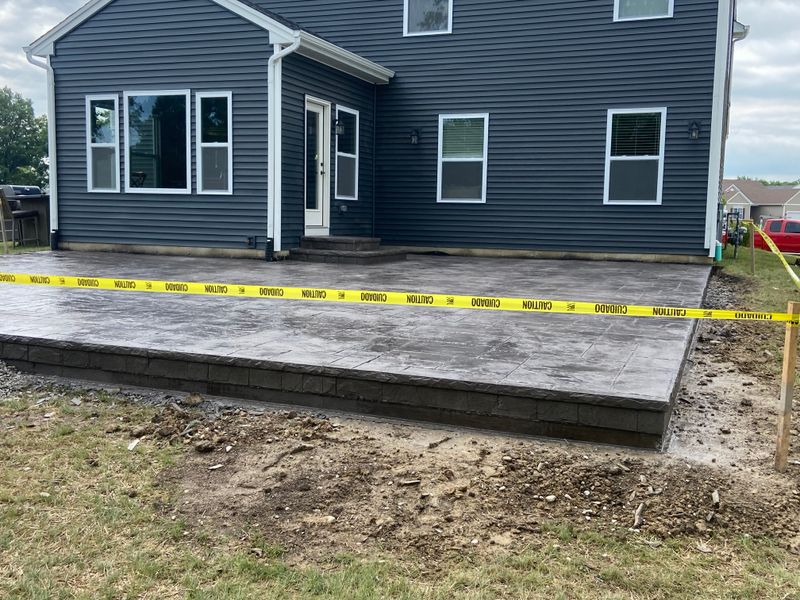 Stamped Concrete Installation