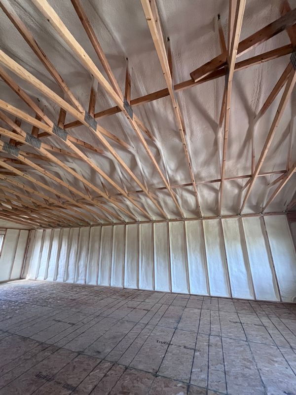 New Home Construction Spray Foam Insulation