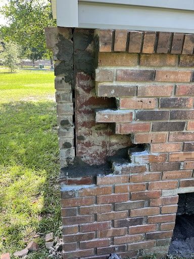 Cracked Brick And Mortar Repair