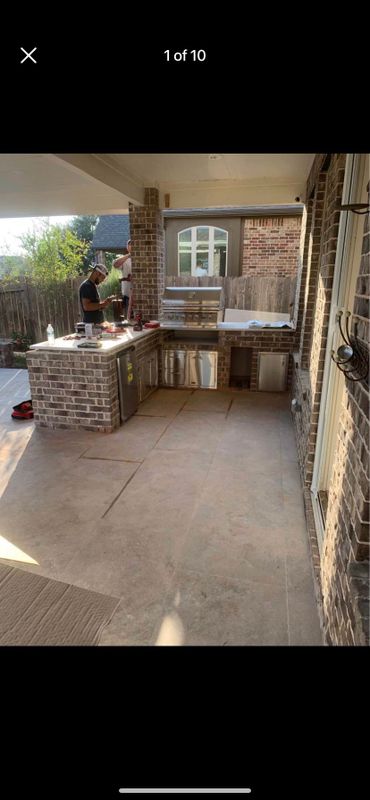 Outdoor Kitchen Construction