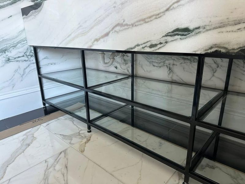 Ornamental iron railings