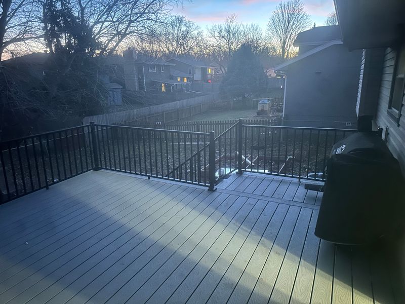 Old Wood Deck Gets a Full Composite Trex Upgrade
