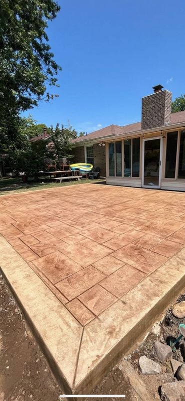 Stamped Concrete Installation