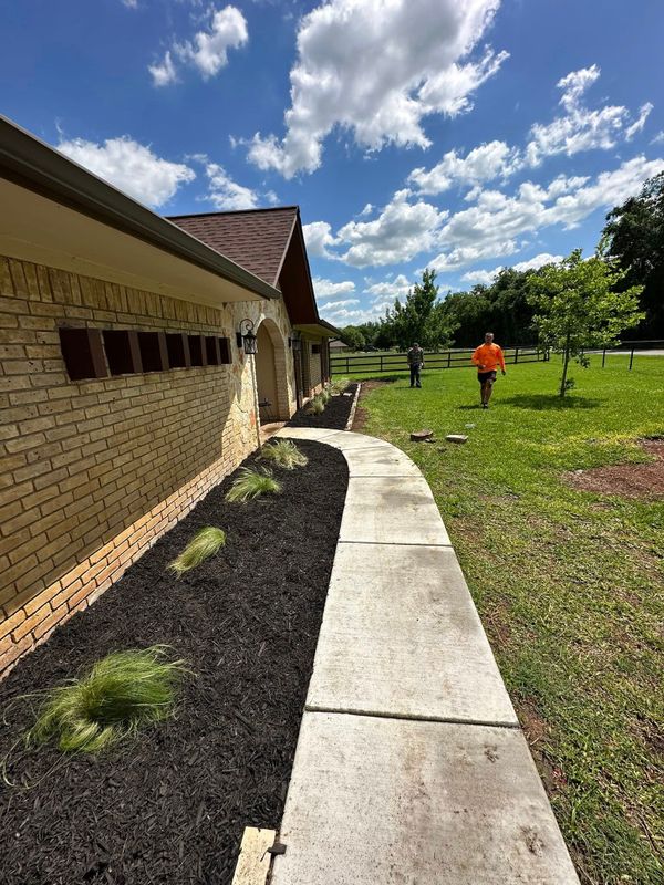 Stone Border Installation